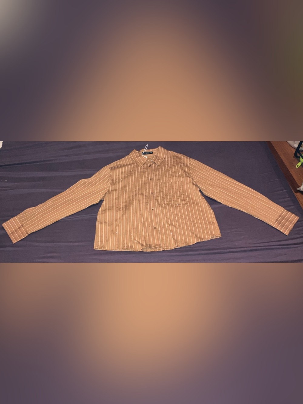 Mango Stripe Rhinestone Shirt - Picture 4 of 15